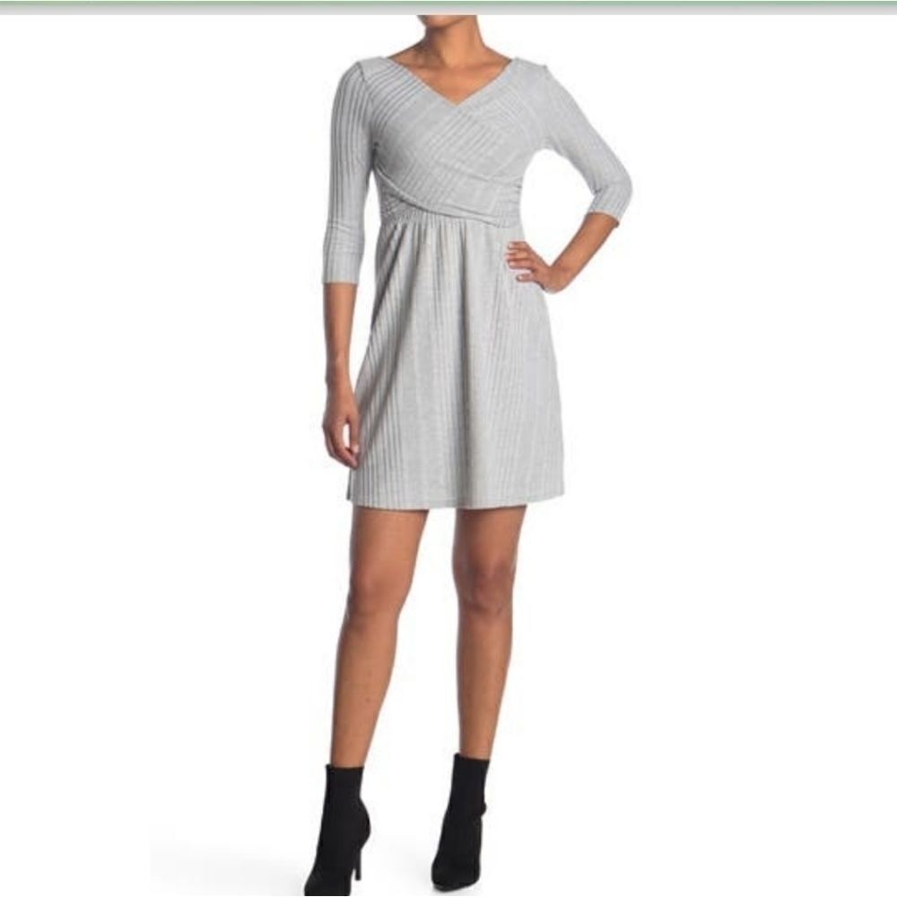 VANITY ROOM Gray Dress XL. NWT